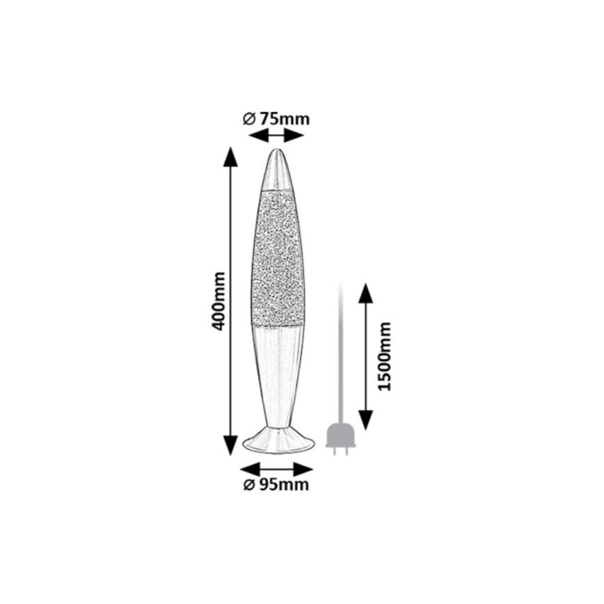 Rabalux - LED-Lavalampe LED/25W/230V