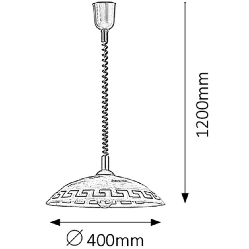 Rabalux - Lampadario 1xE27/60W/230V