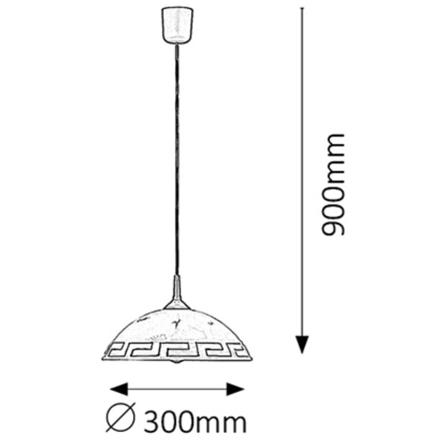 Rabalux - Suspension 1xE27/60W/230V