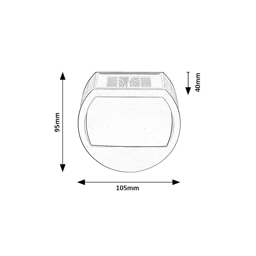 Rabalux - Lampada LED solare con sensore LED/0,5W/1,2V IP44