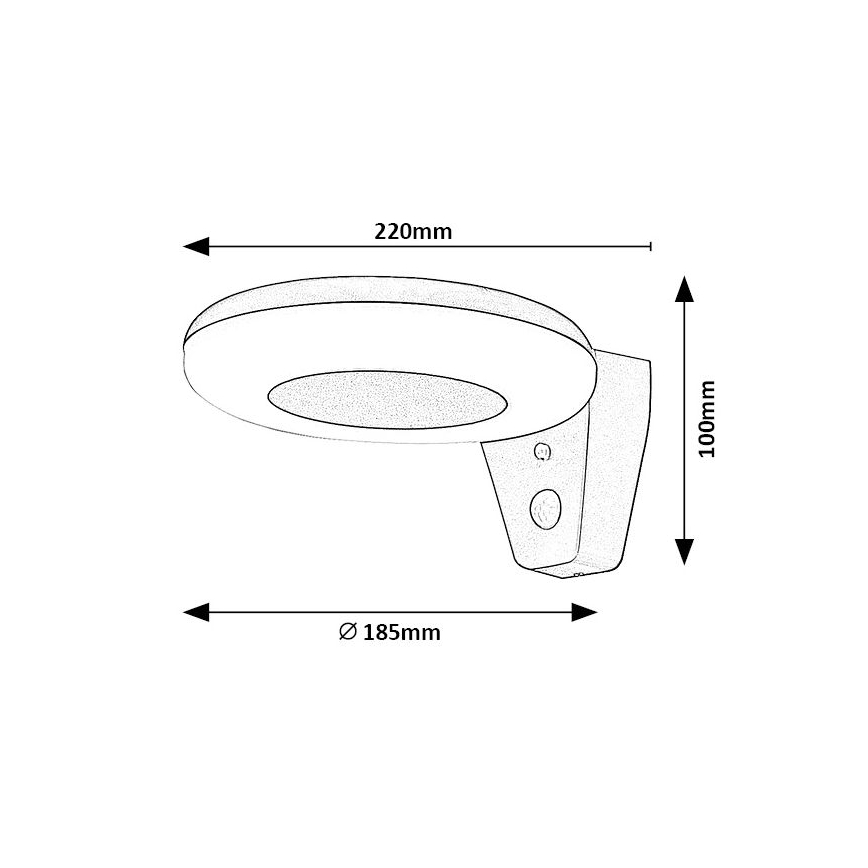 Rabalux - Lampada LED solare con sensore LED/4W/3,7V IP44