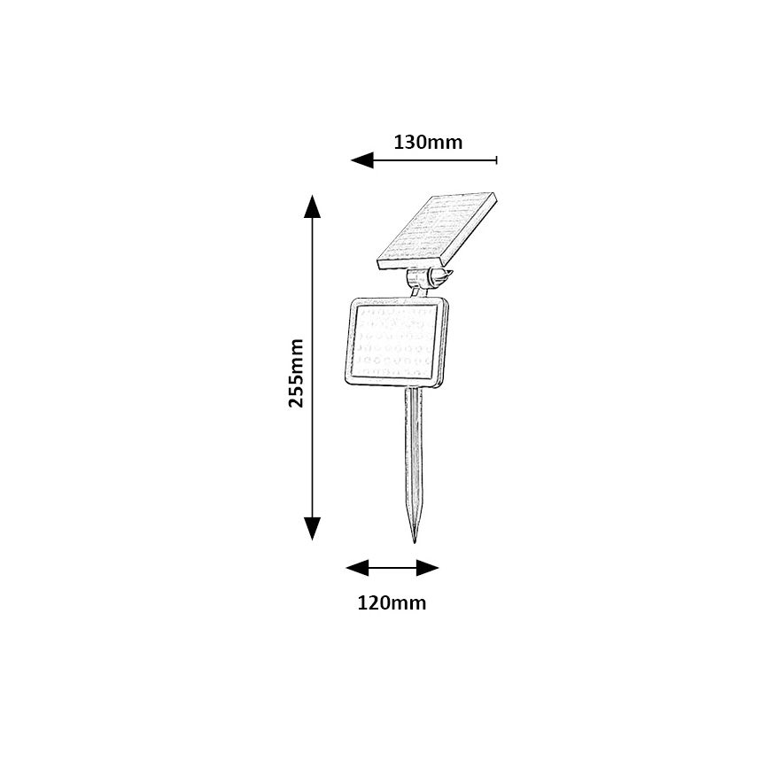 Rabalux - Projecteur solaire avec détecteur KELNA LED/9,6W/3,7V IP44