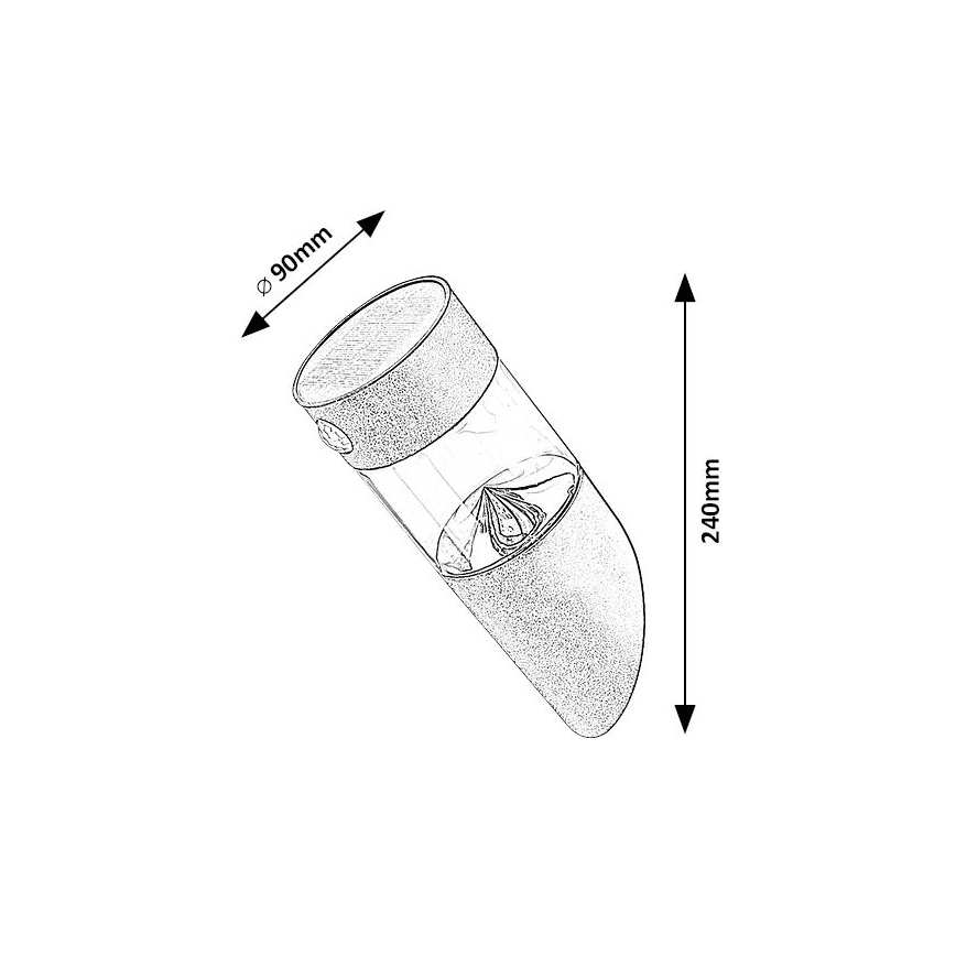 Rabalux - Lampada LED solare con sensore LED/1,5W/3,7V IP44
