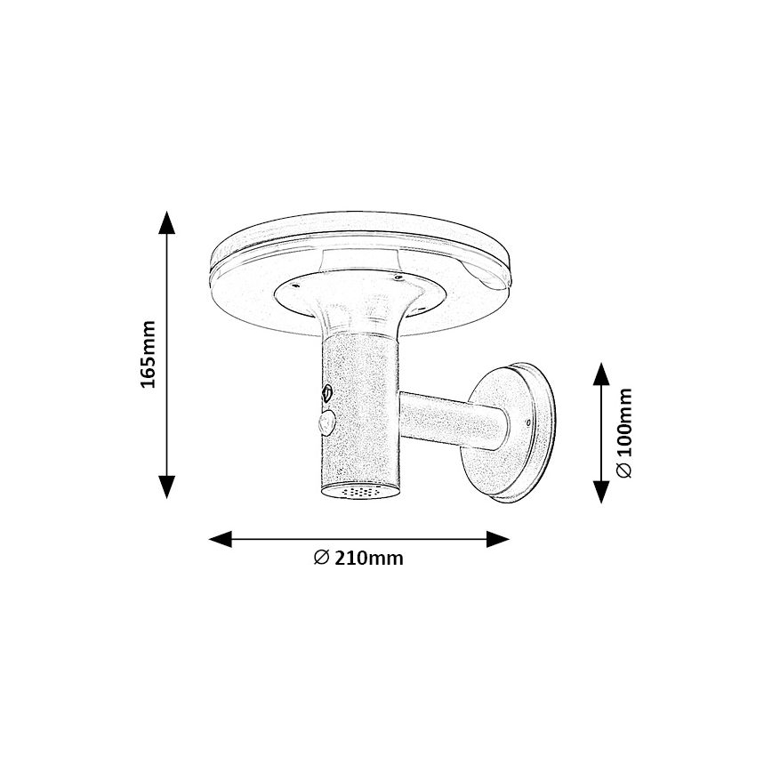 Rabalux - Lampada LED solare con sensore LED/10W/3,7V IP44