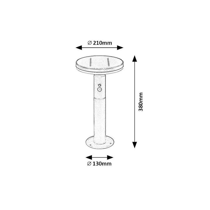 Rabalux - Éclairage solaire avec détecteur LED/10W/3,7V IP44