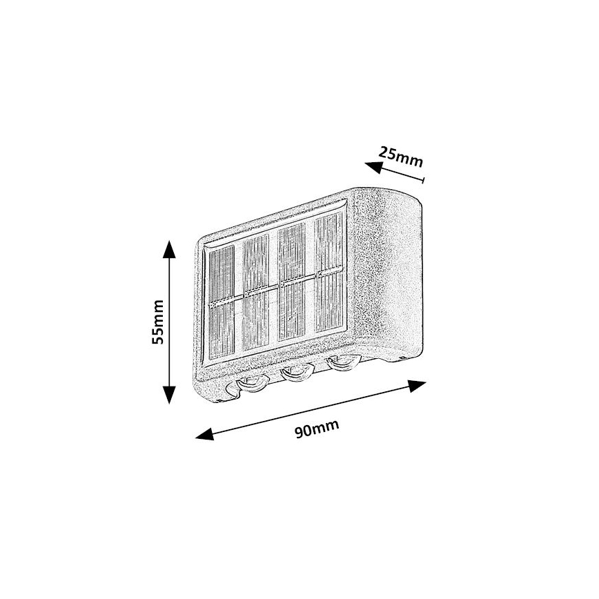 Rabalux - Applique LED solare LED/1,2W/1,2V IP44