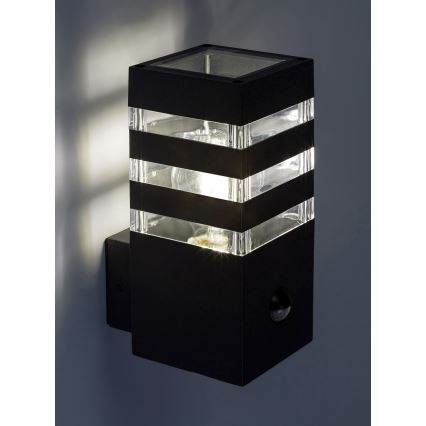 Rabalux - Applique da esterno con sensore 1xE27/12W/230V IP44