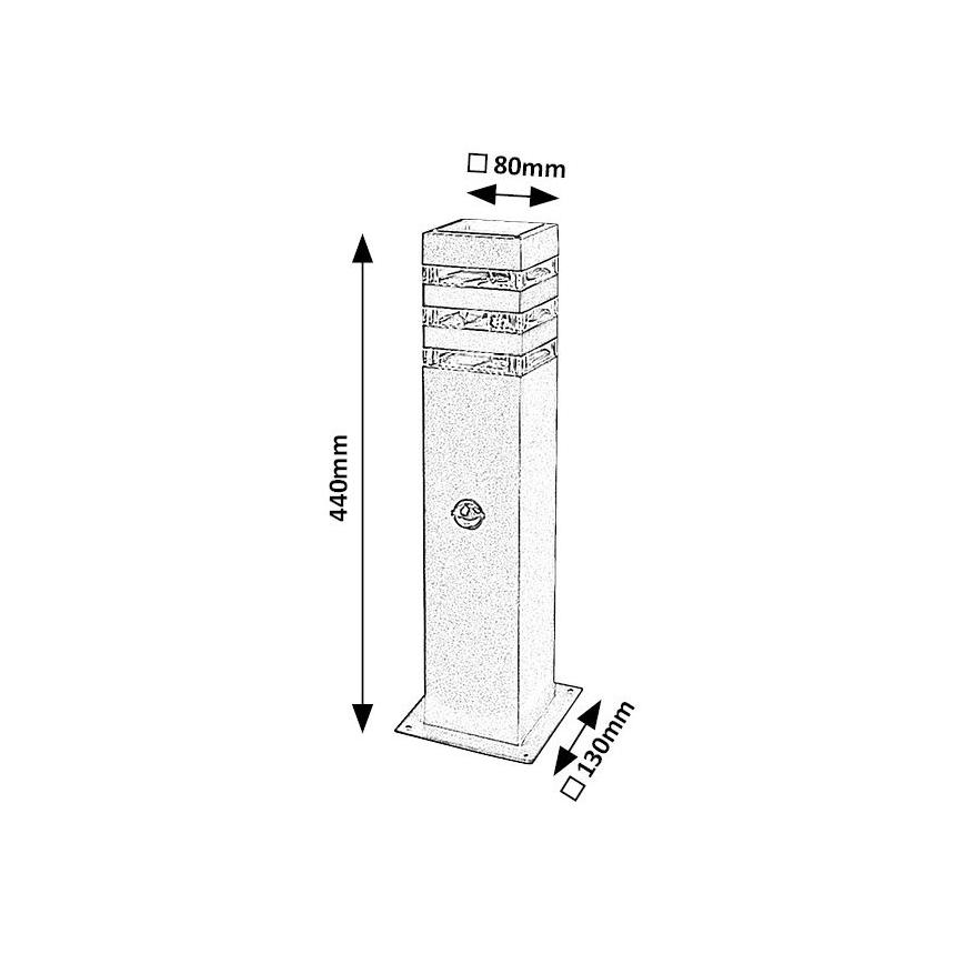 Rabalux – Außenleuchte mit Sensor 1xE27/12W/230V IP44
