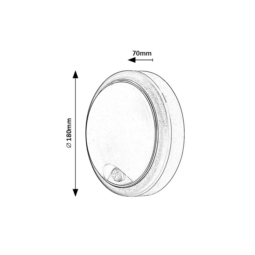 Rabalux - Applique LED da esterno con sensore LED/15W/230V IP54