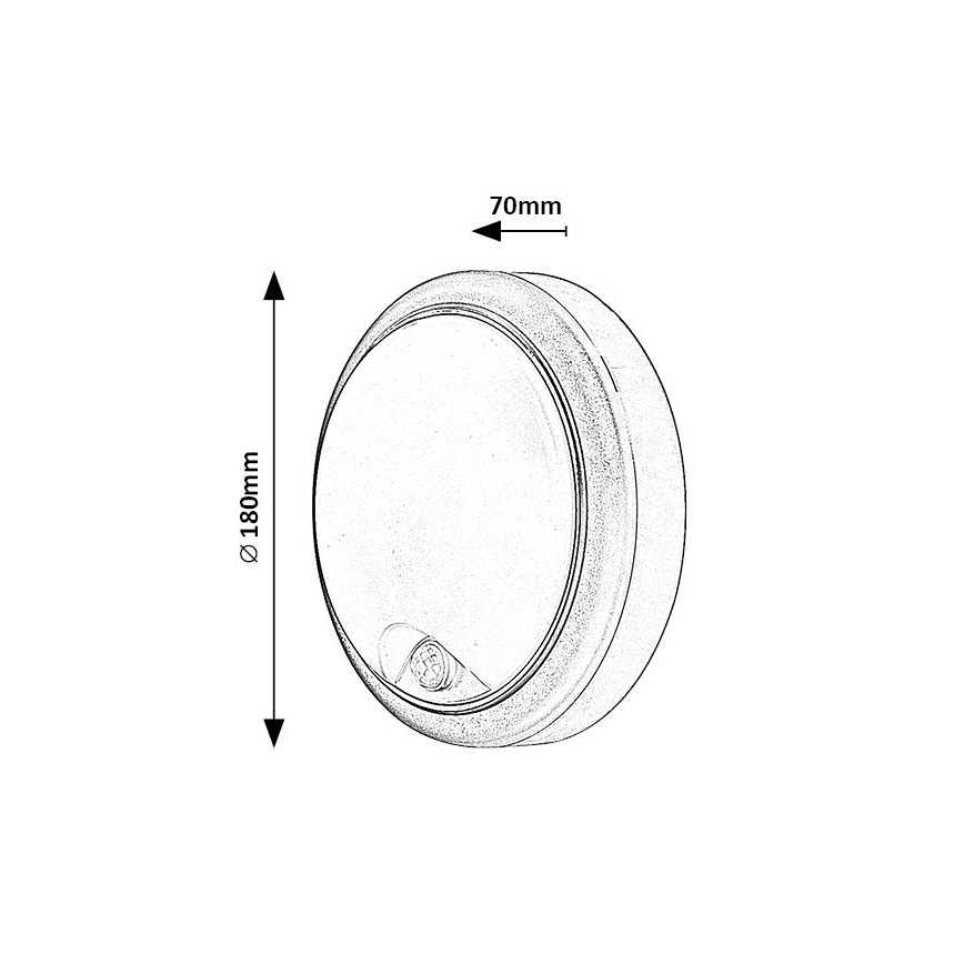 Rabalux  - Applique da esterno a LED con sensore LED/15W/230V IP54