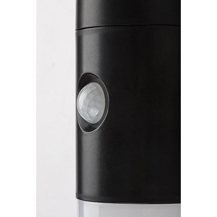 Rabalux - Applique murale solaire RGB avec détecteur LED/1W/3,7V IP44 noir