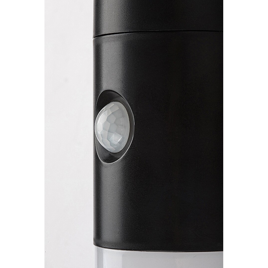 Rabalux - Applique murale solaire RGB avec détecteur LED/1W/3,7V IP44 noir