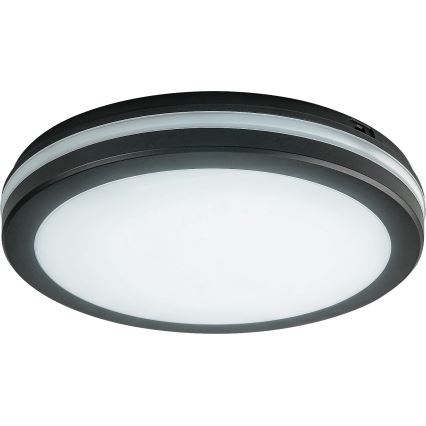 Rabalux - Plafoniera LED per bagno LED/28W/230V 3000/4000/6500K IP54 nero Ø 30 cm