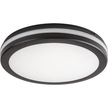Rabalux - Plafoniera LED per bagno LED/28W/230V 3000/4000/6500K IP54 nero Ø 30 cm