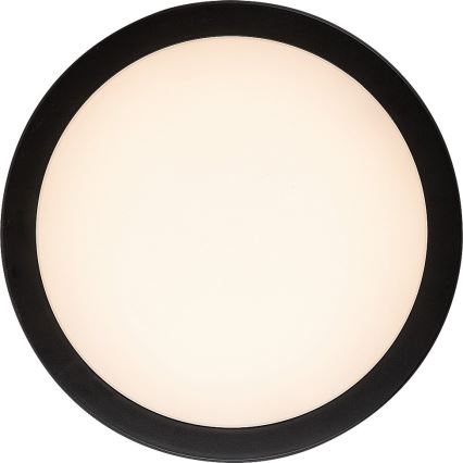 Rabalux - Plafoniera LED per bagno LED/28W/230V 3000/4000/6500K IP54 nero Ø 30 cm