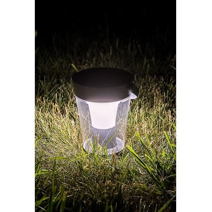 Rabalux - Applique solaire LED RGB dimmable LED/3W/3,7V IP54 anthracite 2000 mAh