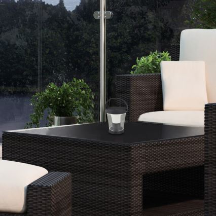 Rabalux - Applique solaire LED RGB dimmable LED/3W/3,7V IP54 anthracite 2000 mAh