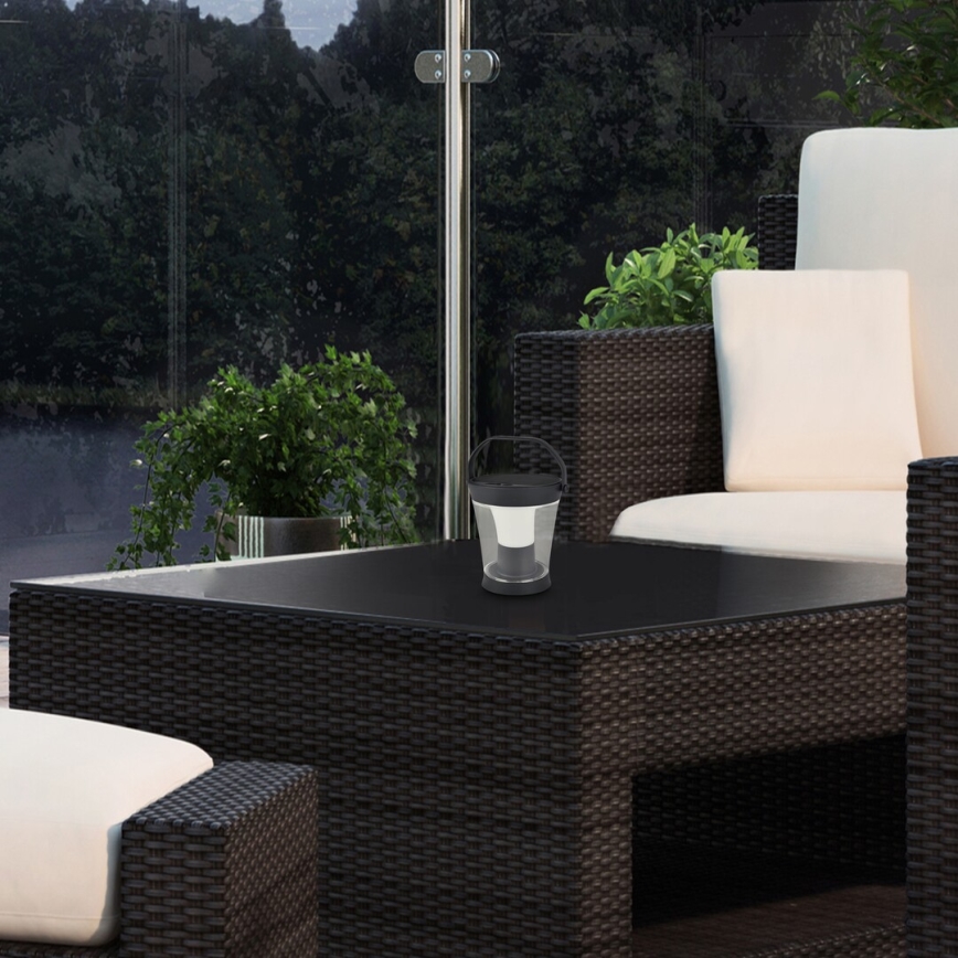 Rabalux - Applique solaire LED RGB dimmable LED/3W/3,7V IP54 anthracite 2000 mAh