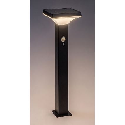 Rabalux - Lampada solare LED con sensore LED/4W/3,7V IP44 nero 2200 mAh