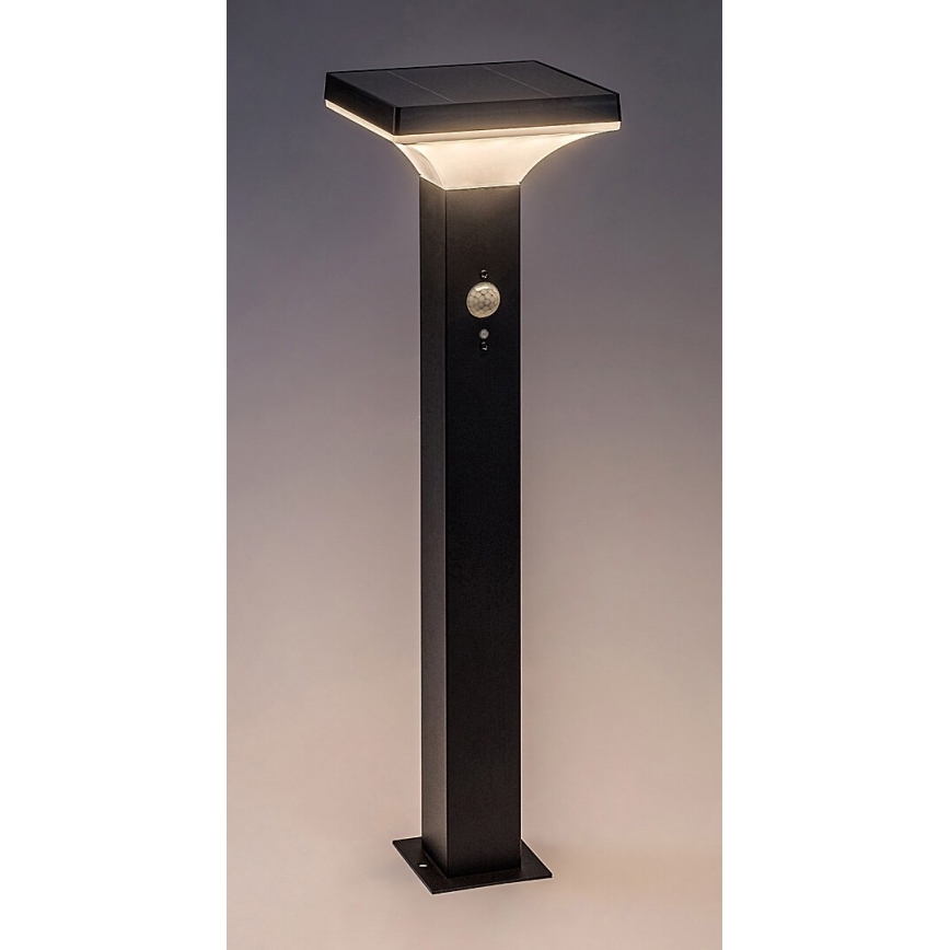 Rabalux - LED-Solarleuchte mit Sensor LED/4W/3,7V IP44 schwarz