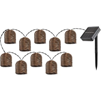 Rabalux - Catena LED solare 10xLED/0,6W/1,2V 5 m IP44
