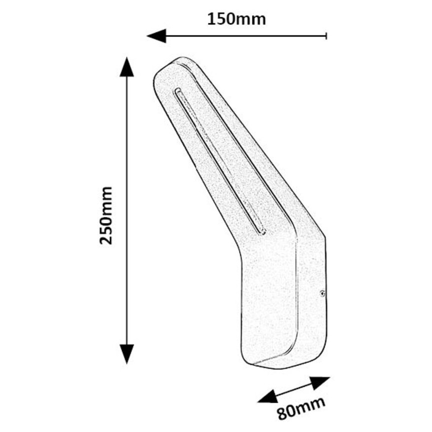 Rabalux - Applique a LED da esterno LED/8W/230V IP54