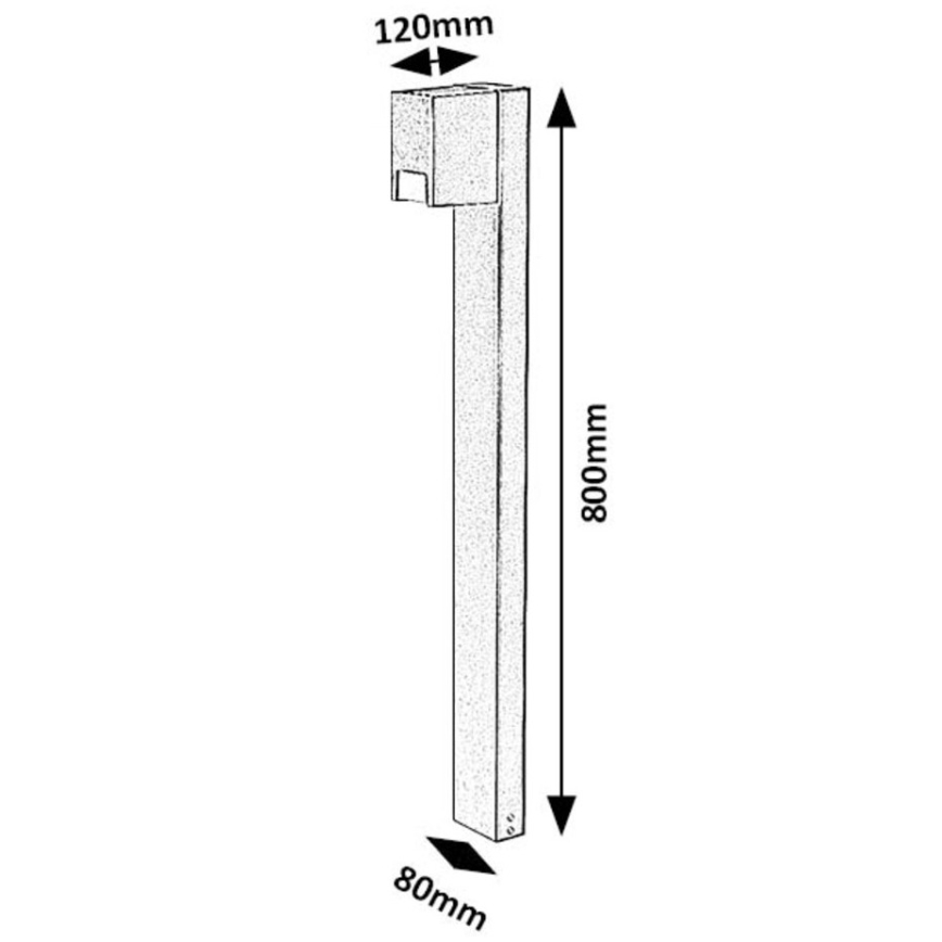 Rabalux - Lampada da esterno 1xGU10/7W/230V IP44 nero