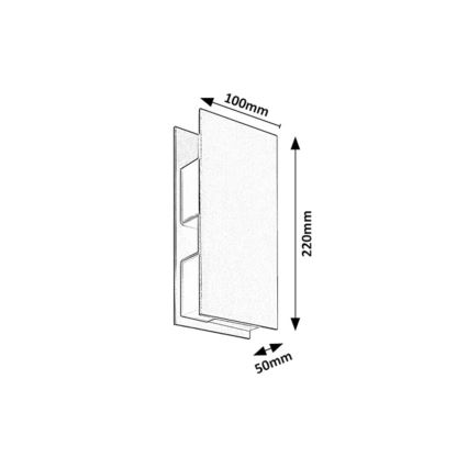 Rabalux - LED Außenwandleuchte LED/13W/230V IP65 Anthrazit