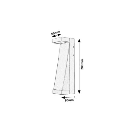 Rabalux - Applique da esterno a LED 13W/230V IP65 antracite