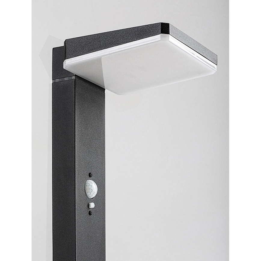 Rabalux - Lampe solaire à intensité variable avec détecteur LED/4,4W/3,7V IP54 anthracite 2200 mAh