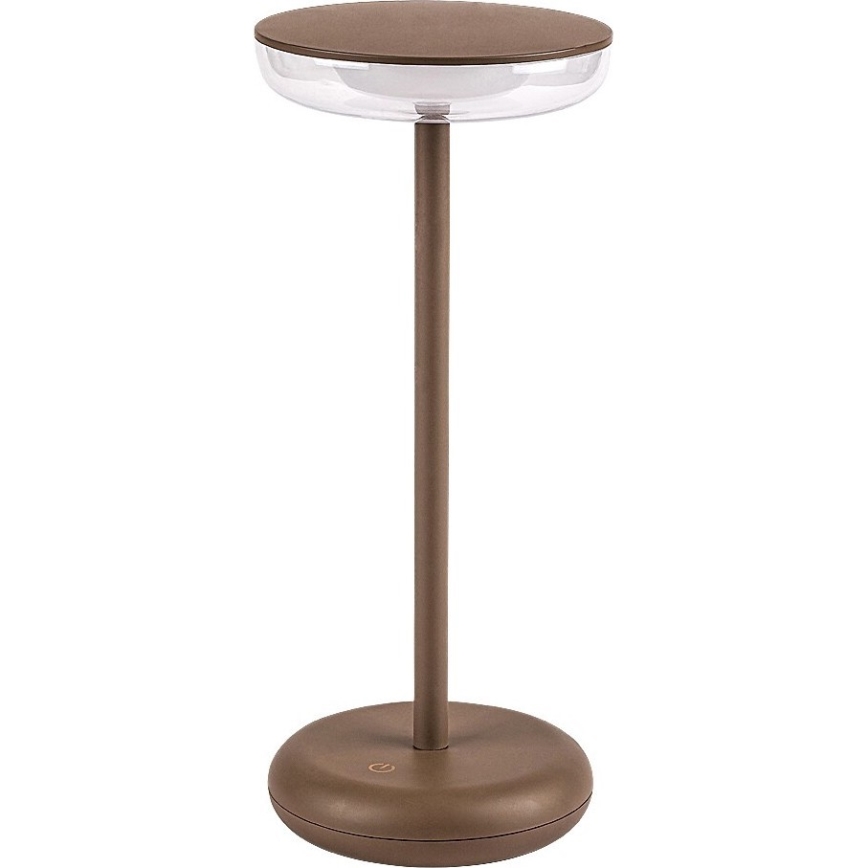 Rabalux - Lampada LED dimmerabile ricaricabile per esterni LED/6W/5V IP44 1800 mAh marrone
