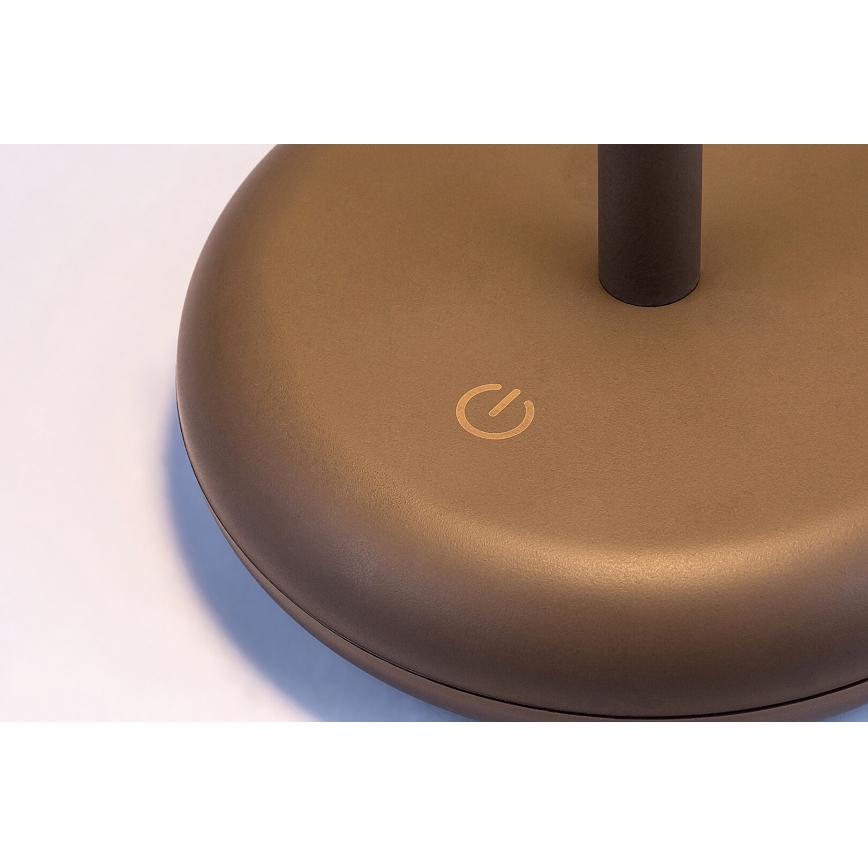 Rabalux - Lampada LED dimmerabile ricaricabile per esterni LED/6W/5V IP44 1800 mAh marrone