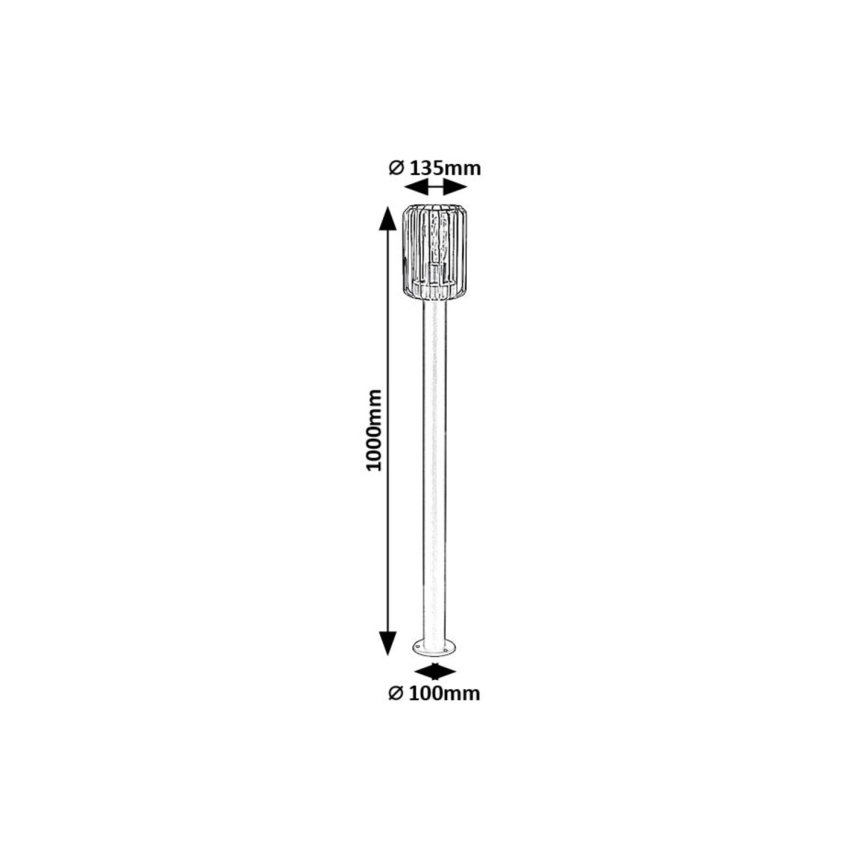 Rabalux - Lampadaire extérieur 1xE27/40W/230V IP44