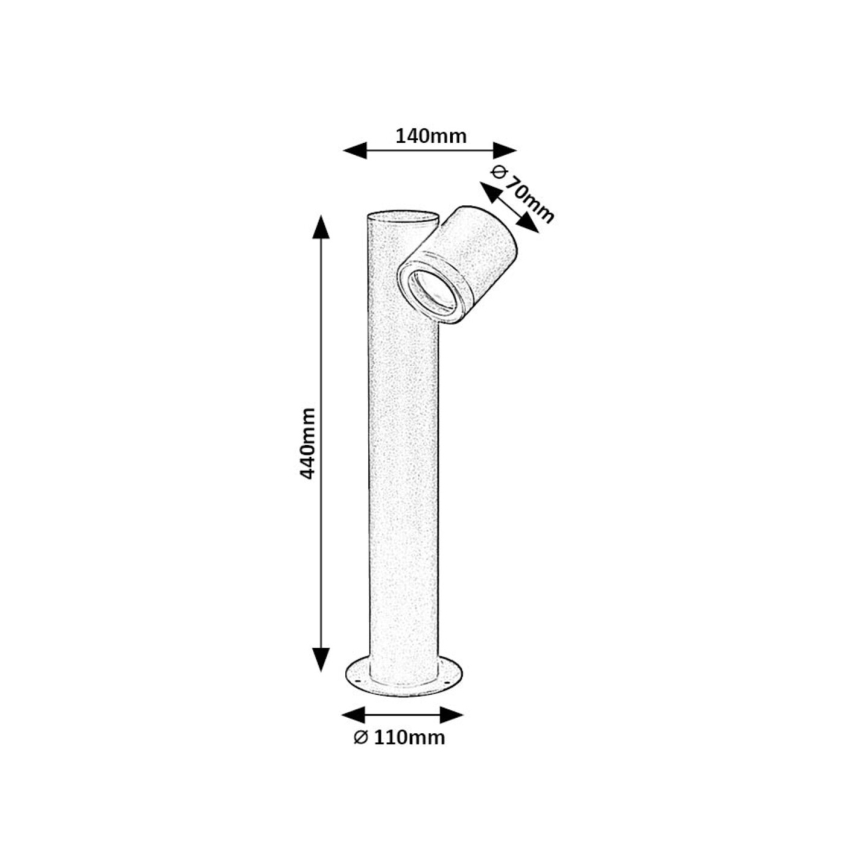 Rabalux - Lampada da esterno 1xGU10/35W/230V IP44