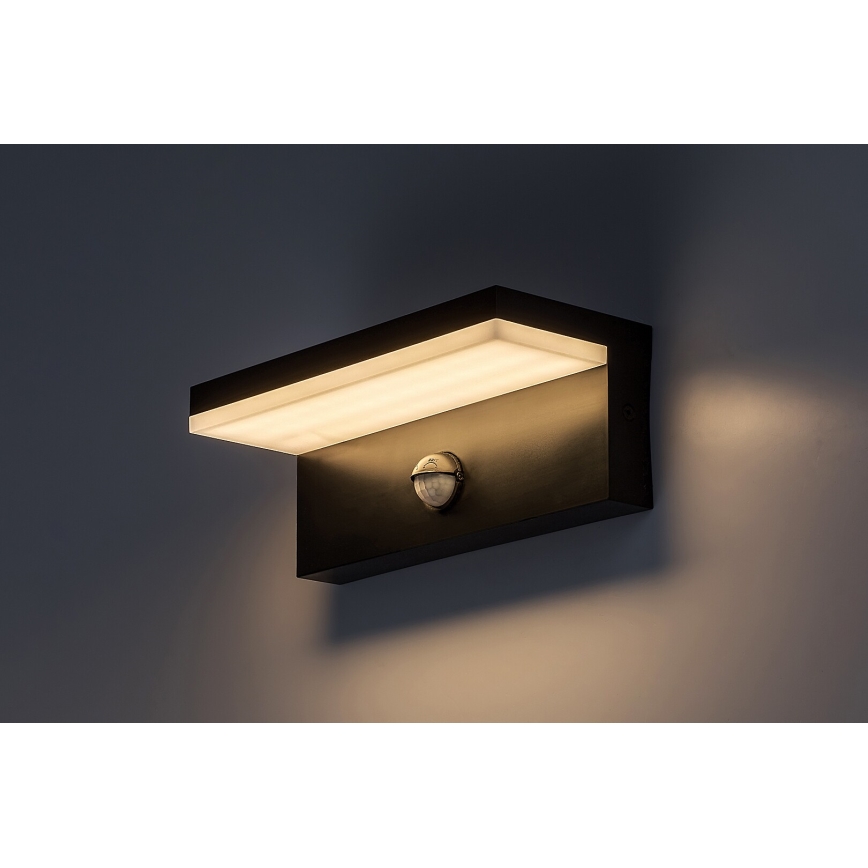 Rabalux - LED Applique da esterno con sensore LED/9W/230V 2700/4000/6500K IP54 nero