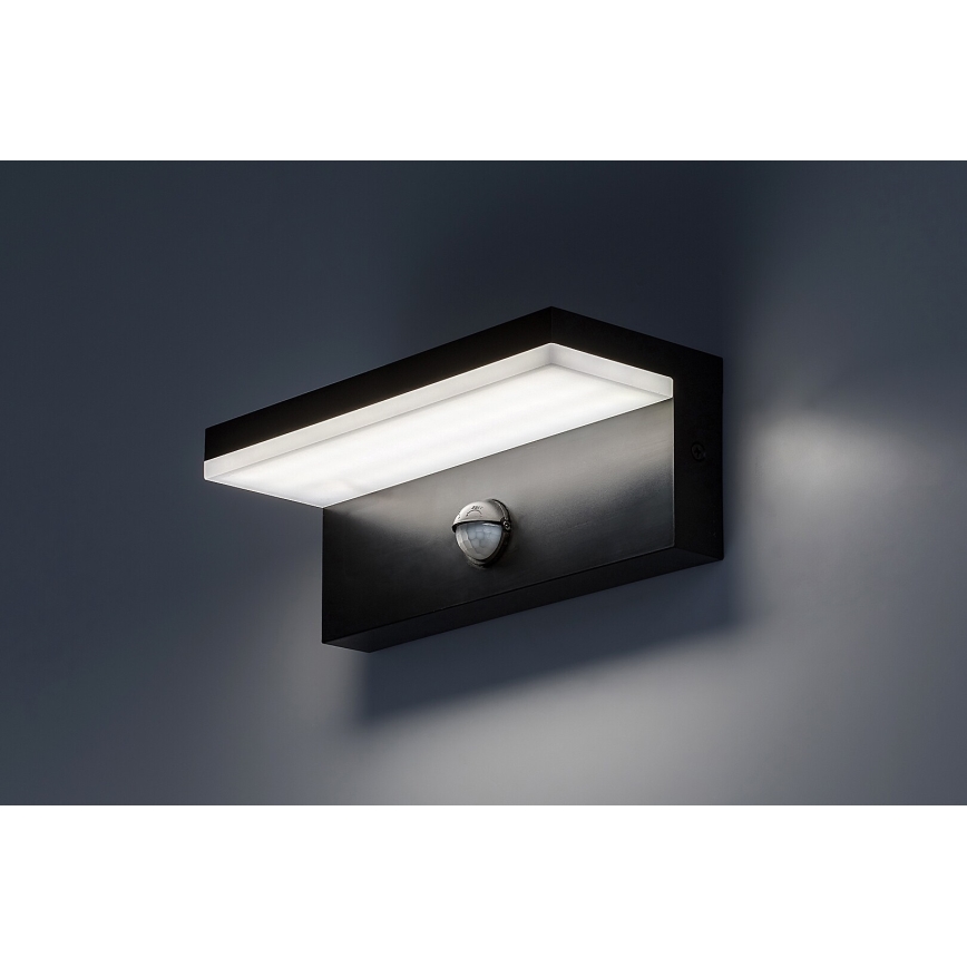 Rabalux - LED Applique da esterno con sensore LED/9W/230V 2700/4000/6500K IP54 nero