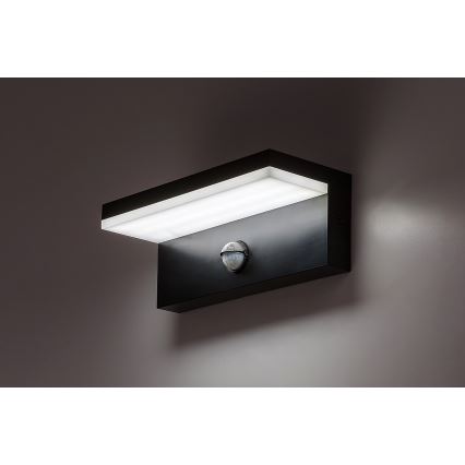 Rabalux - LED Applique da esterno con sensore LED/9W/230V 2700/4000/6500K IP54 nero