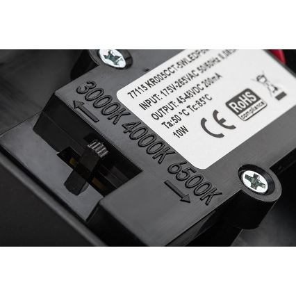 Rabalux - LED Applique da esterno con sensore LED/9W/230V 2700/4000/6500K IP54 nero