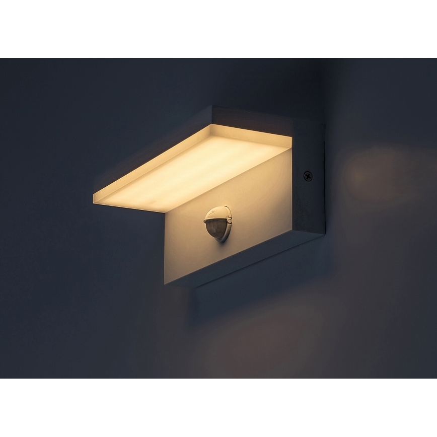 Rabalux - LED Applique da esterno con sensore LED/9W/230V 2700/4000/6500K IP54 bianco