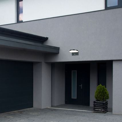 Rabalux - LED Applique da esterno con sensore LED/9W/230V 2700/4000/6500K IP54 nero