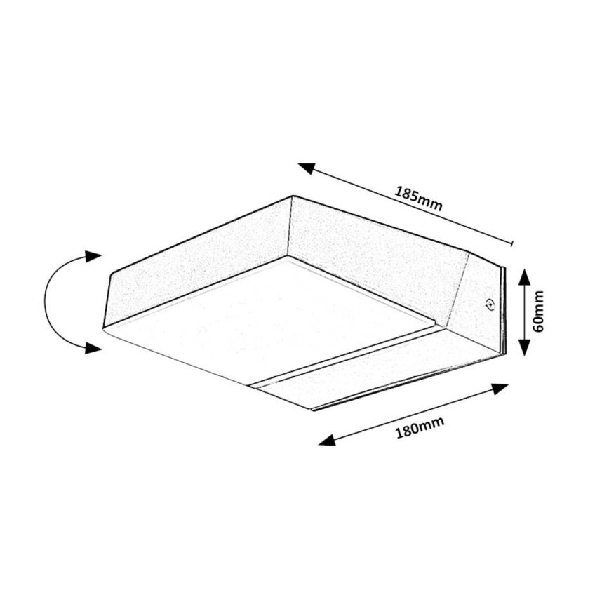 Rabalux - Applique a LED da esterno LED/14W/230V 2700/4000/6500K IP54