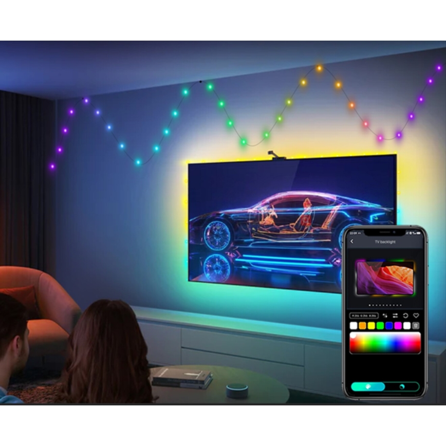 Rabalux - Ruban RGB LED/3,2W/5V 10m IP44 Wi-Fi + télécommande