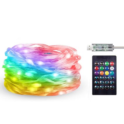 Rabalux - Striscia LED RGB LED/3,2W/5V 10m IP44 Wi-Fi + telecomando