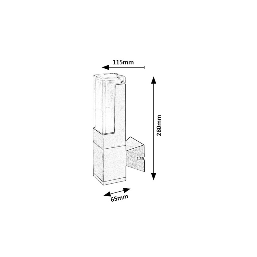 Rabalux - Applique a LED da esterno LED/7W/230V 2700/4000/6000K IP54