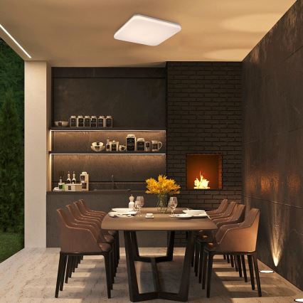 Rabalux - Plafoniera da bagno LED/36W/230V 3000/4000/6000K IP44 41x41 cm