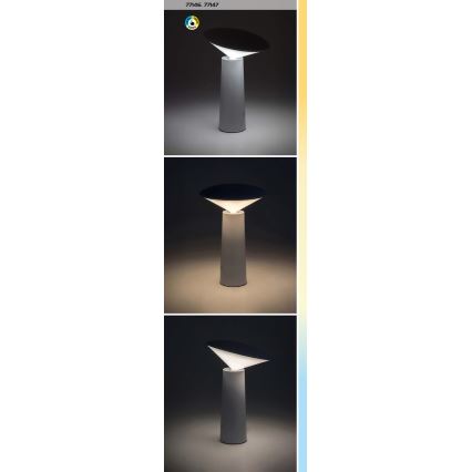 Rabalux - LED Lampada da tavolo touch ricaricabile e dimmerabile POLPERRO LED/3W/3,7V 1200mAh bianco