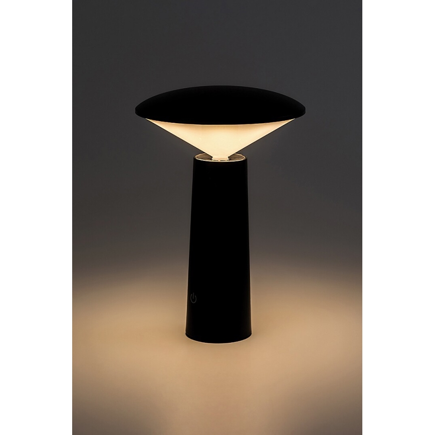 Rabalux - LED Lampada da tavolo touch ricaricabile e dimmerabile POLPERRO LED/3W/3,7V 1200mAh nero