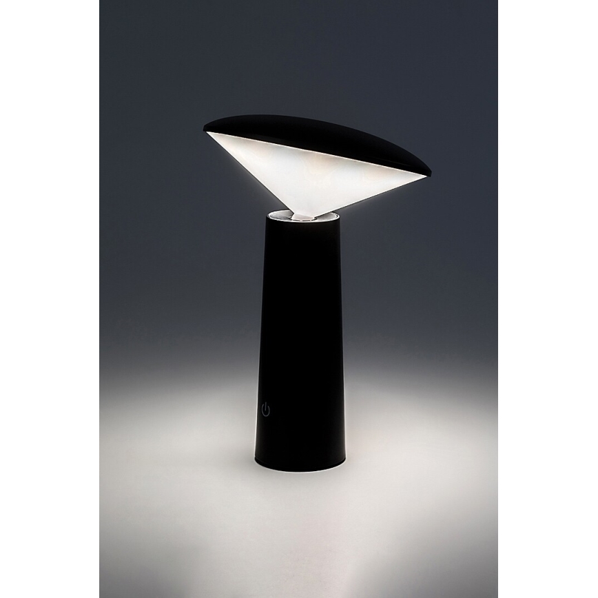 Rabalux - LED Lampada da tavolo touch ricaricabile e dimmerabile POLPERRO LED/3W/3,7V 1200mAh nero