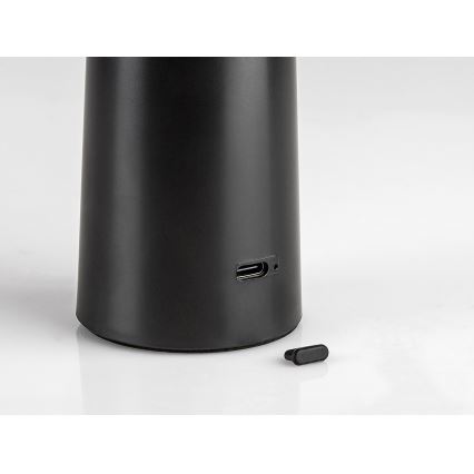 Rabalux - LED Lampada da tavolo touch ricaricabile e dimmerabile POLPERRO LED/3W/3,7V 1200mAh nero
