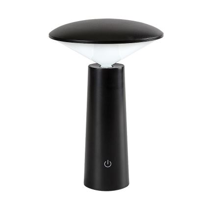 Rabalux - LED Lampada da tavolo touch ricaricabile e dimmerabile POLPERRO LED/3W/3,7V 1200mAh nero